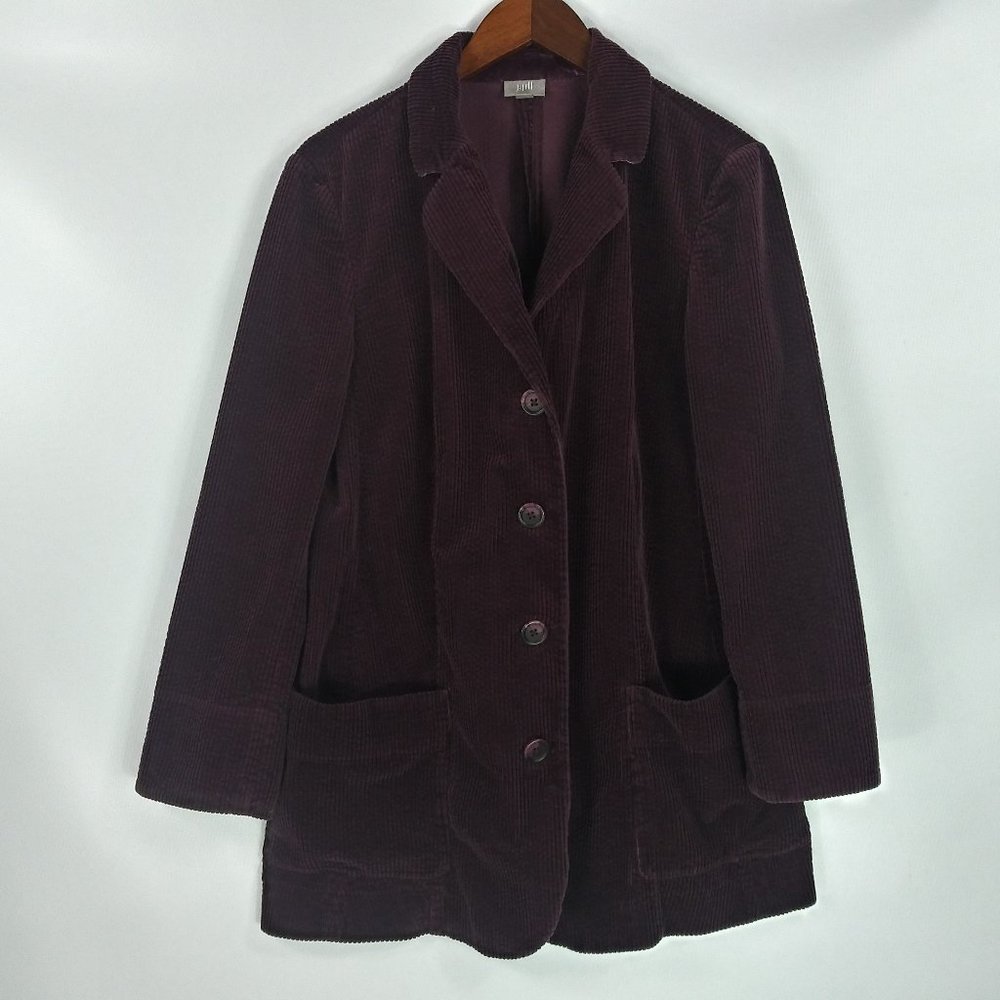 J. Jill Button Closure Corduroy Blazer